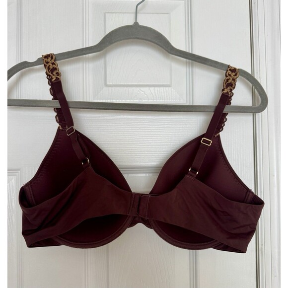 Natori Pure Lux Underwire T-shirt Smooth Contour Bra In Cocoa Brown 38C - Picture 5 of 5